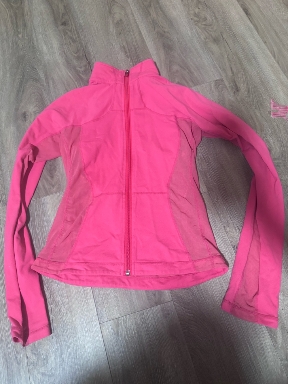 Lululemon Catch Me Air Jacket Pink Mesh Running Jacket Size 4 *RARE*